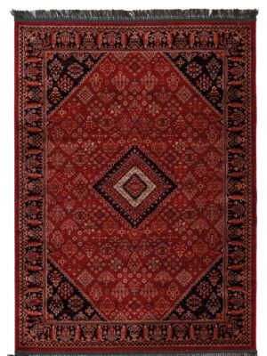 Κλασικό χαλί Afgan 306A D.RED BLACK Royal Carpet - 133 x 190 cm