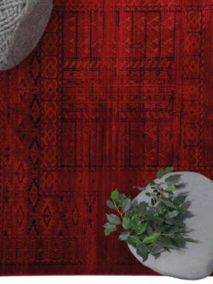 Κλασικό χαλί Afgan 7504H D.RED Royal Carpet - 100 x 160 cm - Image 3