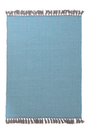 Χαλί Urban Cotton Kilim Houndstooth Caribbean Sea Royal Carpet - 130 x 190 cm