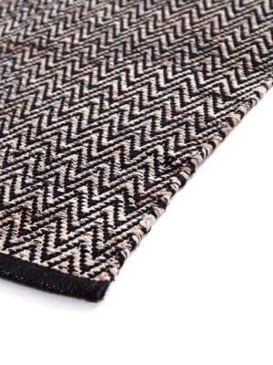 Alternative view of Χαλί Urban Cotton Kilim Venza Black Royal Carpet - 160 x 230 cm