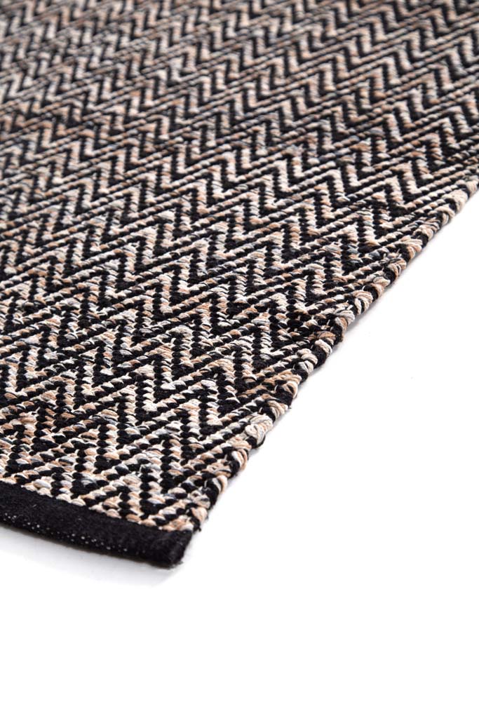 Χαλί Urban Cotton Kilim Venza Black Royal Carpet - 70 x 140 cm - Image 2