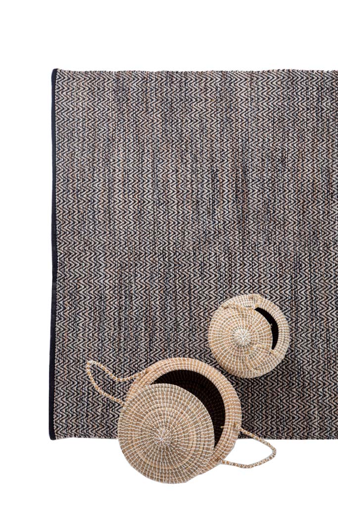 Χαλί Urban Cotton Kilim Venza Black Royal Carpet - 70 x 140 cm - Image 3