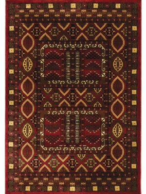 ΧΑΛΙ PERSIA 2273 BURGUNDY ΜΕ ΚΡΟΣΣΙ - SET067(2x140,1x200)  NewPlan