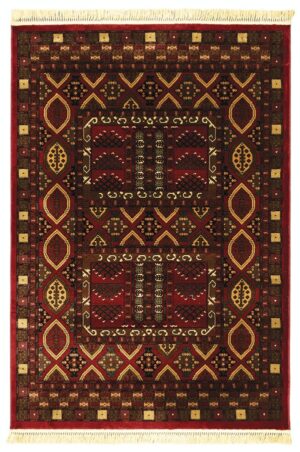 ΧΑΛΙ PERSIA 2273 BURGUNDY ΜΕ ΚΡΟΣΣΙ - SET067(2x140,1x200)  NewPlan