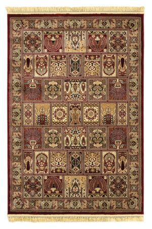 ΧΑΛΙ PERSIA 6283 BURGUNDY ΜΕ ΚΡΟΣΣΙ - SET067(2x140,1x200)  NewPlan