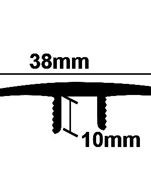 ΠΡΟΦΙΛ LAMINATE ΙΣΟΠΕΔΟ ΑΣΗΜΙ    38Χ2750mm NewPlan
