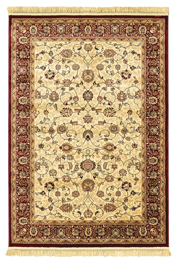 ΧΑΛΙ PERSIA 1536 BURGUNDY ΜΕ ΚΡΟΣΣΙ - 133X190 NewPlan