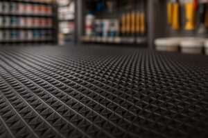 Alternative view of ΠΛΑΣΤΙΚΟ ΔΑΠΕΔΟ ZIGZAG ΜΑΤ 8mm BLACK 1.20Μ NewPlan
