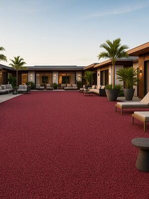 ΠΛΑΣΤΙΚΟ ΔΑΠΕΔΟ SPAGHETTI 12mm DARK BURGUNDY 1.22M NewPlan - Image 5