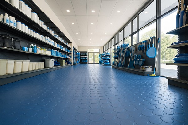 ΠΛΑΣΤΙΚΟ ΔΑΠΕΔΟ ΤΑΠΑ 1mm OCEAN BLUE 2Μ NewPlan - Image 3